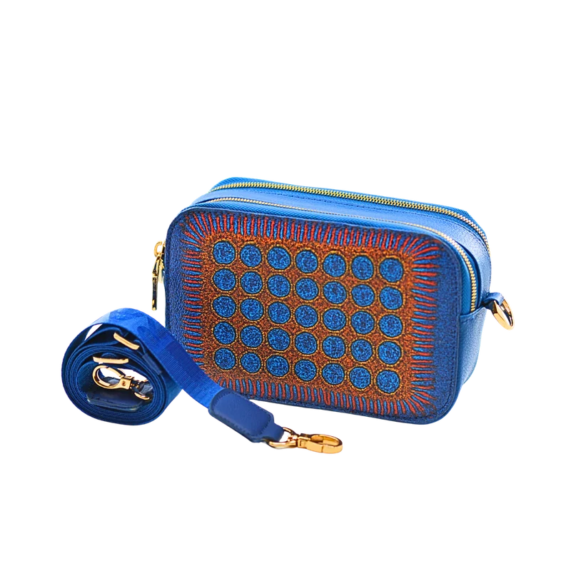 کیف دوشی آبی دایره